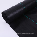 Black Plastic Straw proof cloth Weed Barrier 90g/sqm PP Woven Fabric Geotextile
